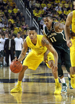 Michigan vs Michigan State basketball game 2013 photography